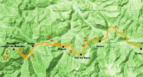 randonnée âne traversée de la Haute Ariège