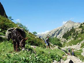 pause en montant à la Réserve d'Orlu
